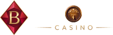 Brionis – bordowo-złoty romb z literą B i złotym napisem CASINO